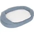 Zooplus Exclusive Hundeseng Memory oval, grå - L 117 x B 72 x H 24 cm