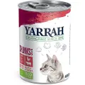 Yarrah Øko Bidder 6 x 405 g - Øko Kylling & øko Okse med øko brændenælder & øko tomater i sauce
