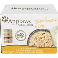 Applaws Prøvepakke: 12 x 156 g Applaws i bouillon - Kylling