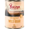 Purizon Adult kornfri 6 x 400 g - Kyllingefilet & Vildsvin