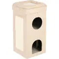 Zooplus Exclusive Kattetårn Soft'n Scratchy foldbart - Beige / hvid