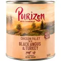 Purizon Adult 6 x 800 g - Black-Angus & Kalkun