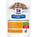 Hill's Pet Nutrition C/D Multicare Stress Urinary + Metabolic vådfoder til katte med kylling (portionsposer)