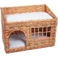 Zooplus Exclusive Pueblo kattehus - L 56 x B 36 x H 42 cm - natur
