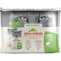 Almo Nature Anti Hairball multipack med oksekød og kylling vådfoder til katte (70 g)