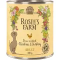 Rosie's Farm Økonomipakke: 24 x 800 g Rosie's Farm Adult - Kylling & Kalkun