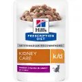 Hill's Pet Nutrition K/D Kidney Care vådfoder til katte med oksekød (portionsposer)