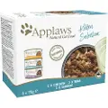 Applaws Kitten dåser i gelé 6 x 70 g - Mix: Sardin, Kylling & Tun