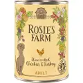 Rosie's Farm Adult 6 x 400 g - Kylling & Kalkun