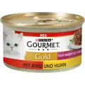 Gourmet Økonomipakke: 24 x 85 g Gourmet Gold Raffineret Ragout - Okse & Kylling