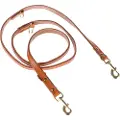Heim Buffalo læderhalsbånd & hundesnor, cognac - Halsbånd str. 55 (halsomfang 40 - 50 cm) + snor 200 cm