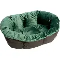 Ferplast Betræk Sofà - Grøn velour til Ferplast hundekurv Siesta Deluxe - 6: L 73 x B 55 x H 27 cm