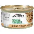 Gourmet Nature's Creations 12 x 85 g - Kalkun, Spinat & Pastinak