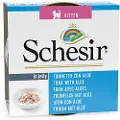 Schesir Kitten i gelé 6 x 85 g - Tun med aloe vera