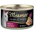 Miamor Fine Fileter 6 x 100 g - Kylling & Skinke i gelé
