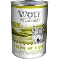Wolf of Wilderness Økonomipakke: 24 x 400 g Wolf of Wilderness Adult - Single Protein - Green Fields - Lam