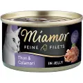 Miamor Fine Fileter 6 x 100 g - Tun & Blæksprutte i gelé