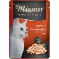 Miamor Fine Fileter i gelé 6 x 100 g - Kylling & Tomat