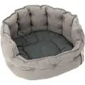 Zooplus Exclusive Cozy ecoLIFE Hundeseng, grå - L 80 x B 72 x H 31 cm