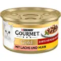 Gourmet Økonomipakke: 48 x 85 g Gourmet Gold Møre Bidder - Laks & Kylling