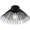 QAZQA Art Deco loftslampe sort - Broom