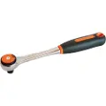 Bahco 1/2´´ Reversible Round Head With 72 Teeth And A 5° Action Angle Of 267 Mm Skralde