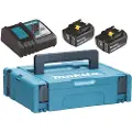 Makita Energy 198116-4 2x Bl1860b+dc18rc Oplader Og Batteri