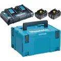 Makita Energy 198077-8 2x Bl1860b+dc18rd Oplader Og Batteri