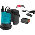 Gardena 2000/2 P4a Batteridrevet Dykpumpe 18v