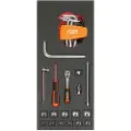 Bahco Pear Head Set And 1/4´´ Sockets In Foam Tray 1/3 Fit&go Skralde 19 Enheder