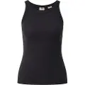 Levi's Levi'stil kvinder. A3381-0001 Racer tank top sort (M), Casual, Bomuld, Uden ærmer/stropper