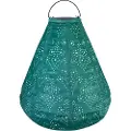 Vonroc Havelampe - Solar - Solcelle | Luna Cone | 270x240mm | LED | Kobbergrøn