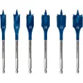Bosch Expert Self Cut Speed 14/16/18/20/22/24 Mm Fladt Træbor 6 Enheder