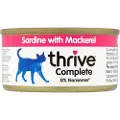 Thrive Økonomipakke: 48 x 75 g Thrive Complete - Sardin & Makrel