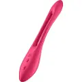 Satisfyer Elastic Joy - genopladelig, fleksibel parvibrator (rød)