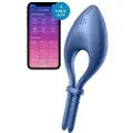 Satisfyer Bullseye - smart vibrerende penisring (blå)