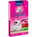 Vitakraft Liquid Snacks med oksekød kattesnack (6 x 15g)