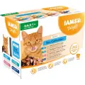 IAMS Delights Adult i gelé 12 x 85 g - Sea Mix