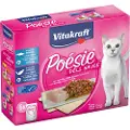 Vitakraft Poésie DéliSauce Mixpakke portionspose 6 x 85 g - Mix: Fisk, 2 varianter