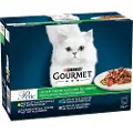 Gourmet Økonomipakke: 24 x 85 g Gourmet Perle blandede pakker - Lækre Strimler med Grøntsager