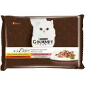 Gourmet Prøvepakke: Gourmet A la Carte 4 x 85 g - Kylling, Ørred, Okse, Sej