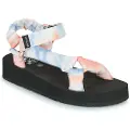 No name NO NAMEtil kvinder. MNMETP0 Flerfarvede flade sandaler (37), Stof, 3-5 cm, Velcro, Casual, Flerfarvet
