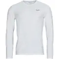 Pepe Jeans Pepe Jeanstil mænd. PM508211 T-shirt B Sico Original 2 Long N hvid (XXL), Sort, Casual, Bomuld, Korte ærmer
