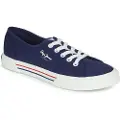 Pepe Jeans Pepe Jeanstil kvinder. PLS31287 Brady Basic sko navy (37), Stof, Fast, Blonder, Casual, Bæredygtig, Blå