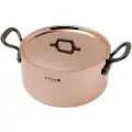 De Buyer Gryde PRIMA MATERA 24 cm, med låg, kobbers, de Buyer