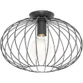 QAZQA Industriel loftslampe sort - Margarita