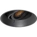QAZQA Moderne nedhængt spotlight sort GU10 rund trimless - Oneon Honey
