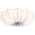 QAZQA Design loftslampe grå silke 52 cm 3-lys - Plu