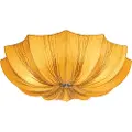 QAZQA Design loftslampe guld silke 52 cm 3-lys - Plu