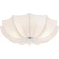 QAZQA Design loftslampe hvid silke 52 cm 3-lys - Plu